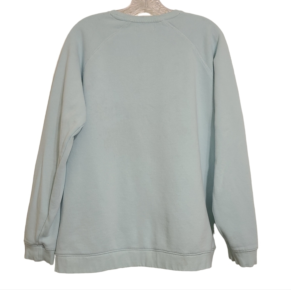 Peloton | Women's Sky Blue/Light Teal Crewneck Graphic Sweatshirt (Size Large) - Picture 13 of 13
